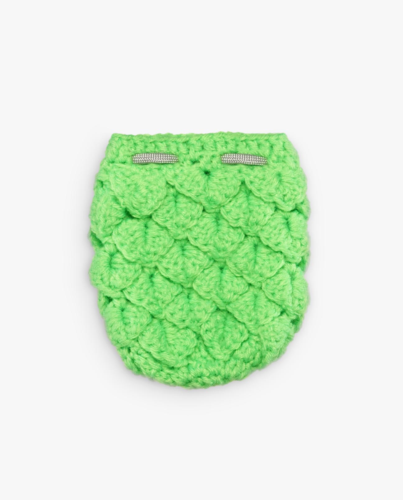 Crocheted dragon scale bag