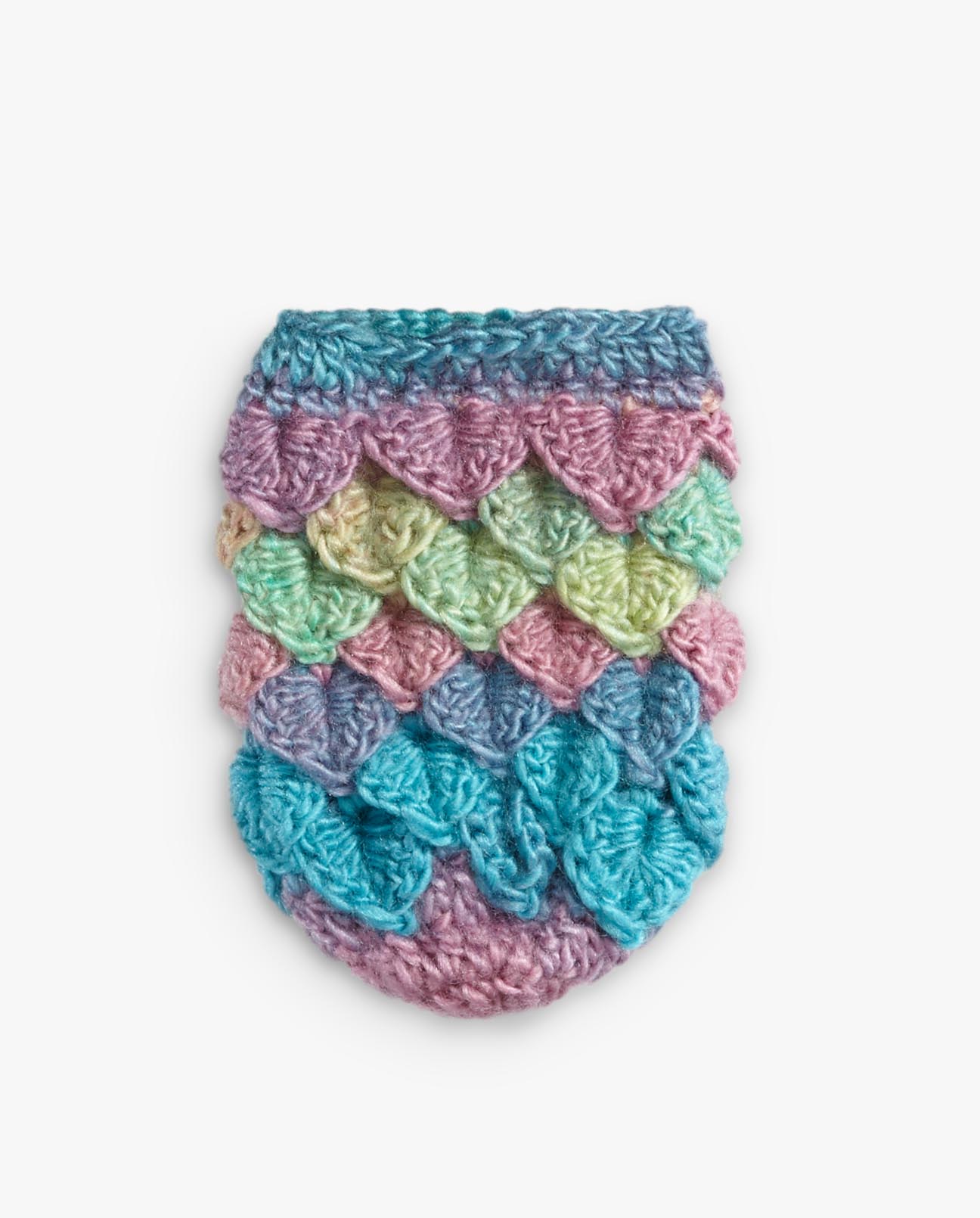 Crocheted dragon scale bag